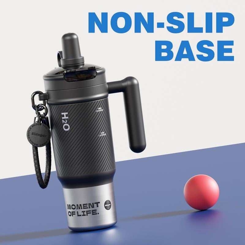 [Sidagar] 33.8Oz Leak-Proof Cup Lid,Non-Slip Noisereduction Pad at the Bottom,Stainlesssteelthermos Cup,Portable Watertight Strawmouth,Wide Mouth and Narrow Bottom for Easycleaning and Carloading,Dealsforyoudays,Water Bottle,Summer Cup,Keep Cold