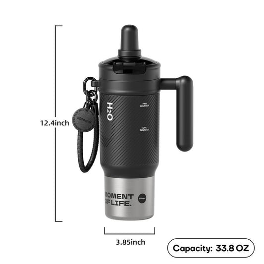[Sidagar] 33.8Oz Leak-Proof Cup Lid,Non-Slip Noisereduction Pad at the Bottom,Stainlesssteelthermos Cup,Portable Watertight Strawmouth,Wide Mouth and Narrow Bottom for Easycleaning and Carloading,Dealsforyoudays,Water Bottle,Summer Cup,Keep Cold